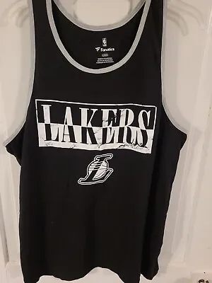 NBA Los Angeles Lakers Men's Fanatics Tank Top Black Size Large Lebron James #23 • $4.99