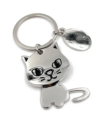 $6.76 • Buy Keychain Cat Large Head Pet Adidas Hangover Silver Pendant