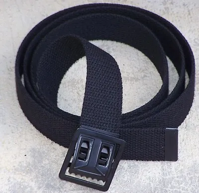 Belt Buckle Canvas Web Military Army Usmc Marine Style Belt Black Buckle Classic • $9.90