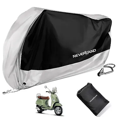 NEVERLAND Motorcycle Bike Moped Cover Outdoor Dust Waterproof For Vespa LX LXV • $16.99