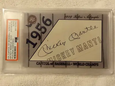 2019 Historic Autographs Mickey Mantle Cut Auto Autograph Le/22 Yankees Psa Dna • $599.91