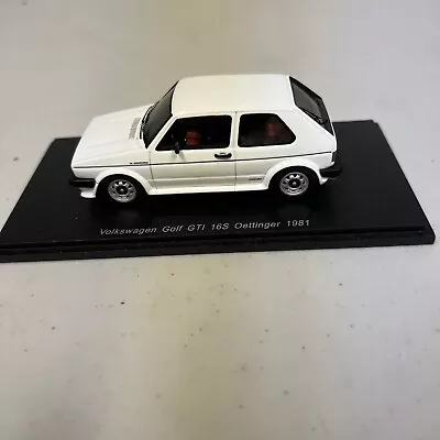 Volkswagen Golf GTI 16S Oettinger 1981 White S0838 Spark 1:43 • $11.50