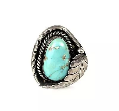 Turquoise Navajo Sterling Silver 925 Vintage Pendant Native American Pre-Owned • $85.50