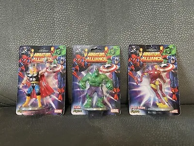 2013 Marvel Miniature Alliance Figures Lot (Thor Hulk & Iron Man!) • $12.78