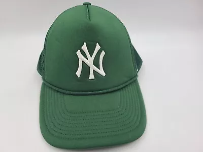 New York Yankees 47 Brand Mesh Trucker Snapback Hat Cap Dad Men Women MLB Green • $20.99