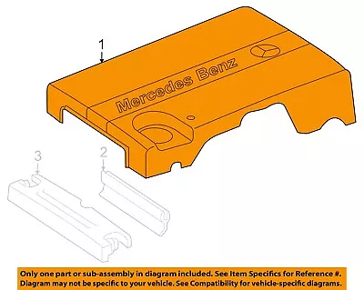 MERCEDES OEM 03-05 C230 Engine Engine Appearance Cover-Upper Cover 2710100867 • $67.20