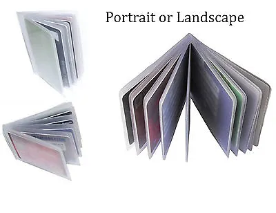 £3.75 • Buy Replacement Credit Card Sleeve Inserts Portrait / Landscape All Sizes- 6, 12, 20