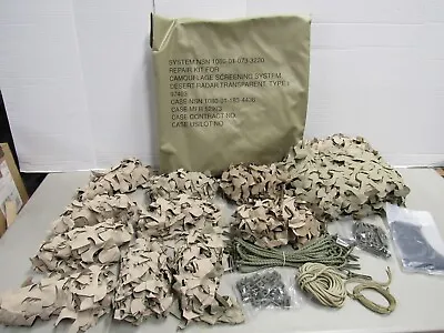 US Military Desert Camouflage Screening System Netting Repair Kit NOS 1989 • $49.95