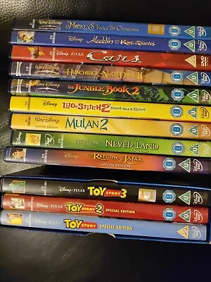 Disney /Pixar 12 DVD Collection - Cars Mulan 2 Toy Story 1-3 See Pics Vgc • £6.99