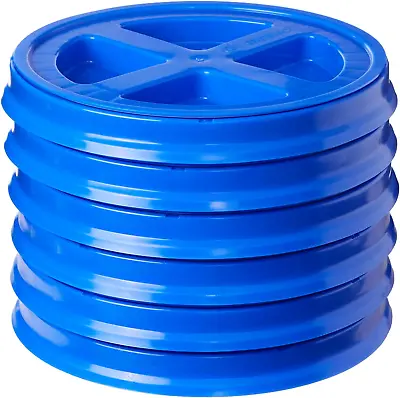 Food Grade Gamma Seal Lids For 3.5 5 6 And 7 Gallon Buckets (6 Pack) BPA Free • $105.30