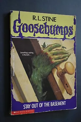 Goosebumps Book - Stay Out Of The Basement - No. 2 - Rl Stine - 1992 First Ed • $8