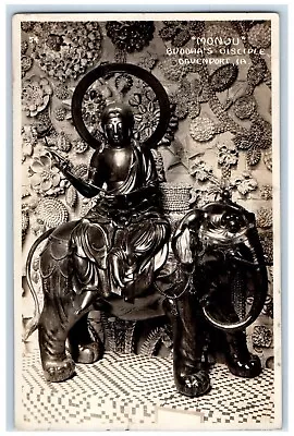 1934 Monju Budda's Disciple Davenport Iowa IA Vintage RPPC Photo Postcard • $14.98