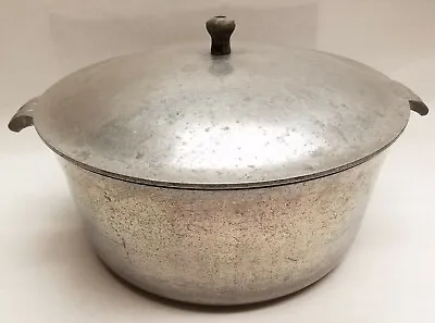 $34.99 • Buy Vintage WARDS Round Cast Aluminum Ware Roasting Pot 8 With Lid Dutch Oven