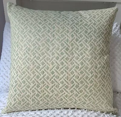 Designer Brunschwig & Fils Green Textured Fabric  Cushion Cover 45x45 Or  50x50  • $49.99
