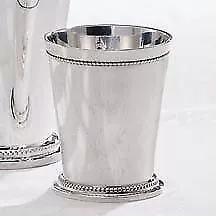 Beaded Silver Mint Julep Cup • $25.62