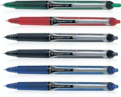 Pilot V7 RT Rollerball Line Retractable Hi-Techpoint 0.7mm Tip 0.5mm Line • £2.99