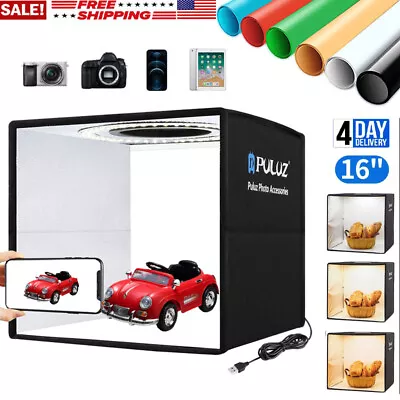 LED Light Room Photo Studio Photography Lighting Tent Kit Backdrop Cube Mini Box • $36.99