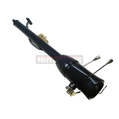 28  Black Stainless Floor Shift Tilt Steering Column W/ignition KEY GM StreetRod • $429.95