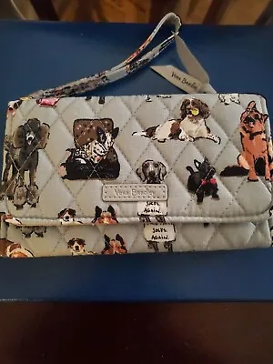 Vera Bradley Dog Show Pattern RFID Smartphone Wristlet • $30