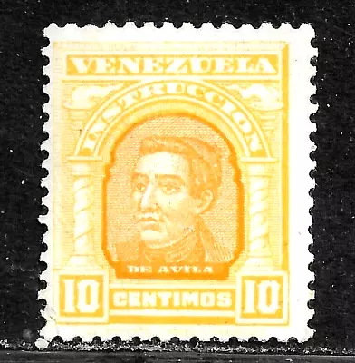 HICK GIRL- MINT VENEZUELA REVENUE   1911  10c DE AVILA INSTRUCTION TAX  N810 • $0.49