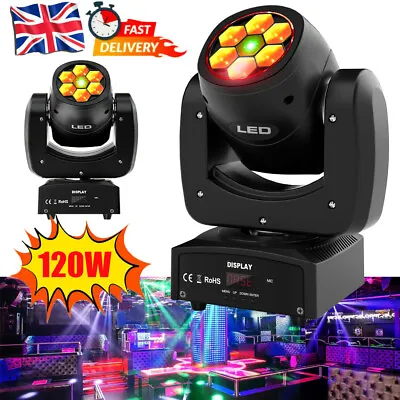 £82.99 • Buy 120W RGBW 6 LED Laser Moving Head Beam Stage Lighting DMX Disco Party DJ Light