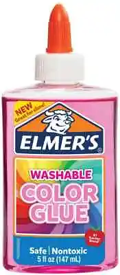 $13.90 • Buy NEW Elmers Transparent Coloured Liquid Glue 147ml Pink