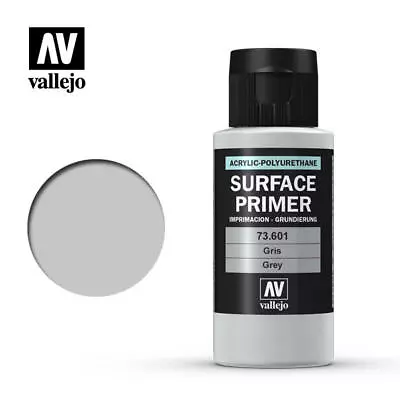 Vallejo Surface Primer 60ml Black White Grey Acrylic Model Air Brush Spray • £10.76