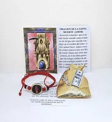 Amuleto De La Santa Muerte Para El Amor Dinero Suerte Y Proteccion Instrucciones • $19.99