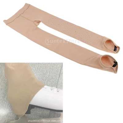 £22.03 • Buy Girls Youth Skating Over Boots Tights Compression Leggings Pants W/ Crystals
