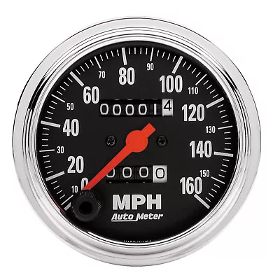 AutoMeter 2494 Traditional Chrome Speedometer Gauge  3-3/8 In. Mechanical • $141.99