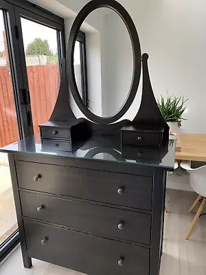 Hemnes Chest Of Drawers With Dressing Table Mirror. • £70
