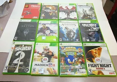 Xbox 360 Game Lot Hugh Used Inserts Disc Booklets Cases Boxes Great Deal  • $24.49