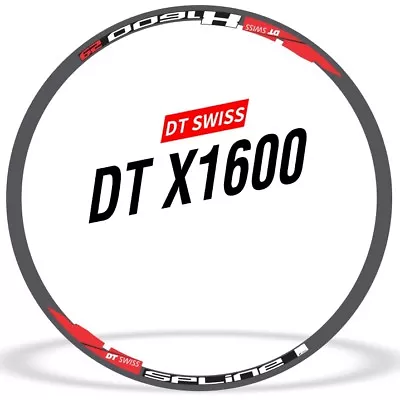 Two Wheel Sticker Set For DT SWISS X1600 SPLINE Mountain Bike MTB Rim Decals • $39.29