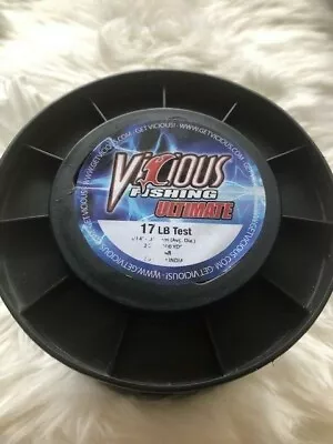 Vicious Fishing 17# Ultimate Line Brand New! 2 LB - Clear- Lo-Vis • $49.88