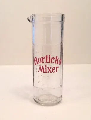 Vintage Horlicks Mixer Jar With Pouring Lip And Ounces And Grammes On Side • £8