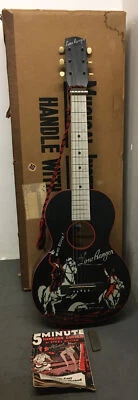 $399.99 • Buy Stencil Guitar - Supertone  THE LONE RANGER  1930s Black 3/4 Size Antique W/Box