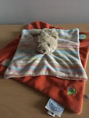 £8 • Buy Noukies Teddy Bear Doll Baby Comforter Orange Blanket Doudou Soft Hug Toy