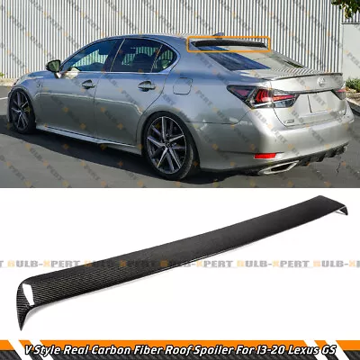 For 13-20 Lexus Gs300 Gs350 Gs450h Gsf V2 Carbon Fiber Rear Window Roof Spoiler • $149.99