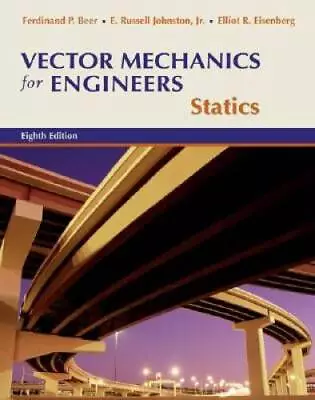 Vector Mechanics For Engineers: Statics W/CD-ROM - Hardcover - GOOD • $5.09