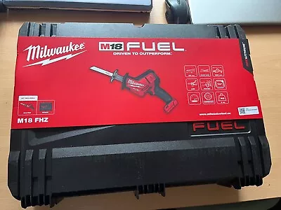 MILWAUKEE M18FHZ-0X 18v CORDLESS FUEL HACKZALL RECIPROCATING SAW BODY ONLY /CASE • £165