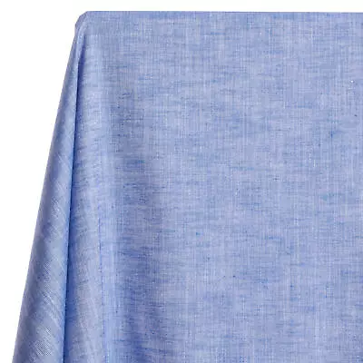 Alpine Shirting Slub Chambray Fabric - Cotton Polyester 57/58  By The Yard • $9.49