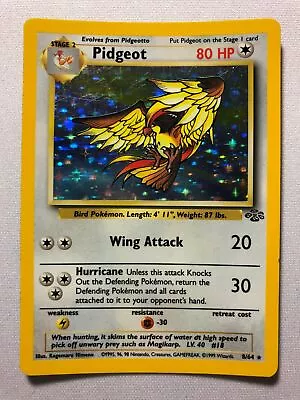 $19.98 • Buy Pidgeot 8/64 Holo Rare Jungle Set Pokemon Card Near Mint