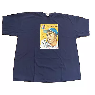 Hank Aaron Shirt Mens XXL Henry Milwaukee Braves Printed Graphic • $11.77