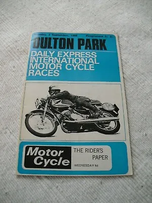 1968Oulton Park InternationalMotor Cycle  Races ProgrammeHailwoodRutter • £9.99