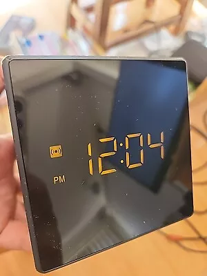 Sony ICF-C1 FM / AM Cube Black Alarm Clock Radio LCD Display (missing 1 Switch) • $19.90