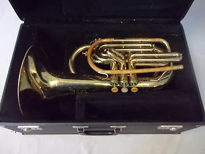 Quality! Olds Elkhart Ind. U.s.a. Marching Baritone Horn + Case • $159.99