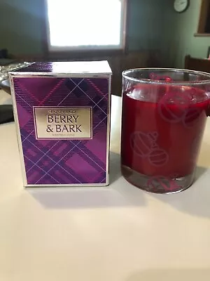 SLATKIN & CO  BERRY & BARK 9 .5 Oz SCENTED CANDLE GLASS JAR   NEW • $24.95