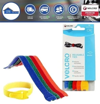 VELCRO® ONEWRAP Double Sided Strap Reusable Cable Tie- Various Colours And Sizes • £3.89