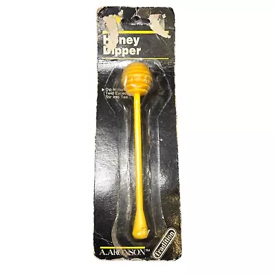 Vintage A Aronson Yellow Plastic Honey Dipper 6 In • $15