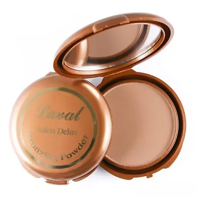 £4.25 • Buy Laval Salon Delux Matt Matte Bronzing Bronzer Face Powder Compact - Medium